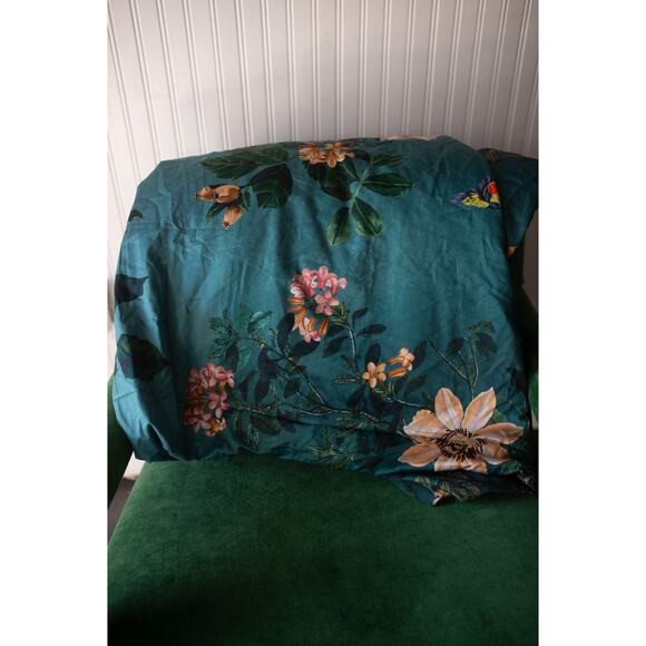 Anthropologie Henrik Organic Cotton Sateen Duvet Cover California King - Picture 4 of 5